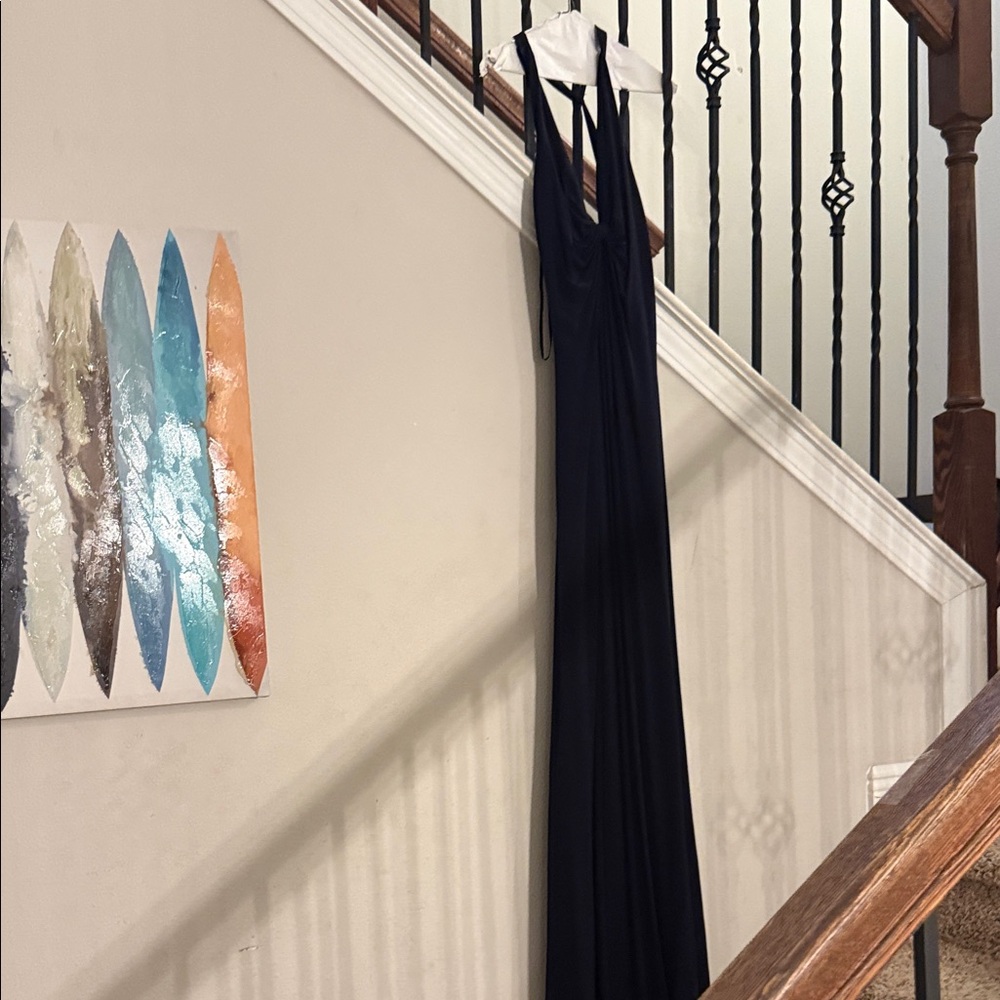 Elegant Navy Blue Gown